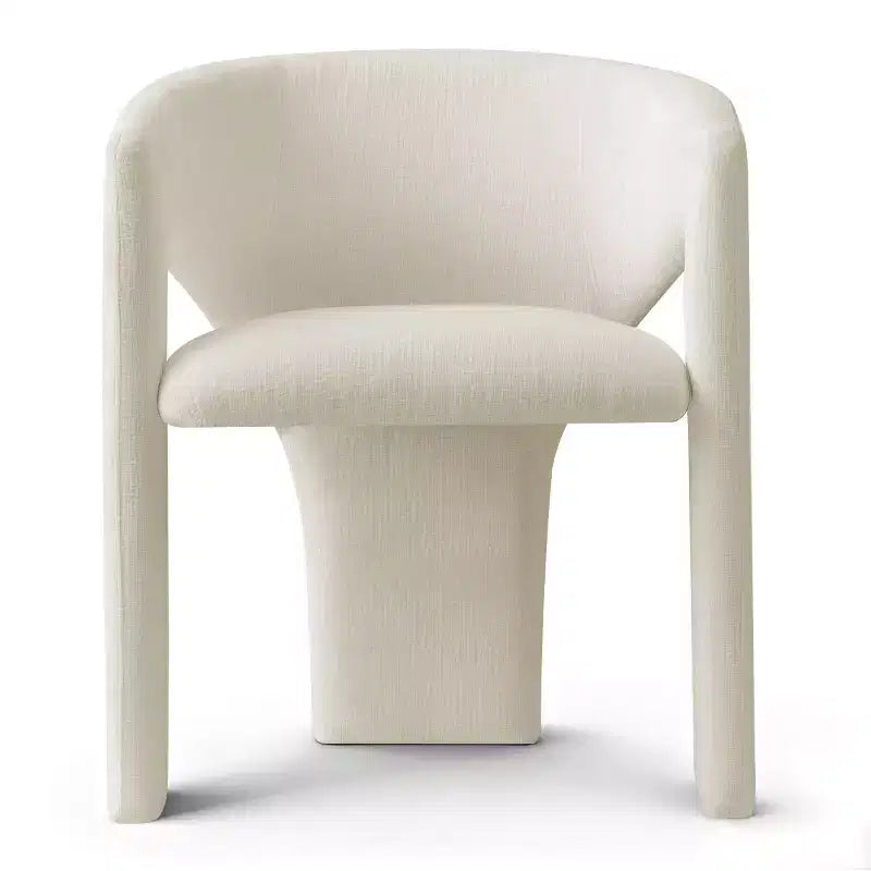 Ensemble de petite table à manger pour 2 personnes, chaises rembourrées beiges, table ronde à piètement central, mobilier de cuisine moderne et compact-Panipeachy