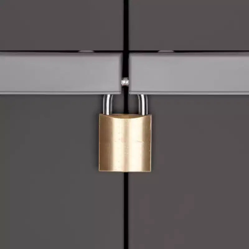 Set da 2 contenitori organizzatori Sterilite regolabili per garage, con 4 ripiani, grigio