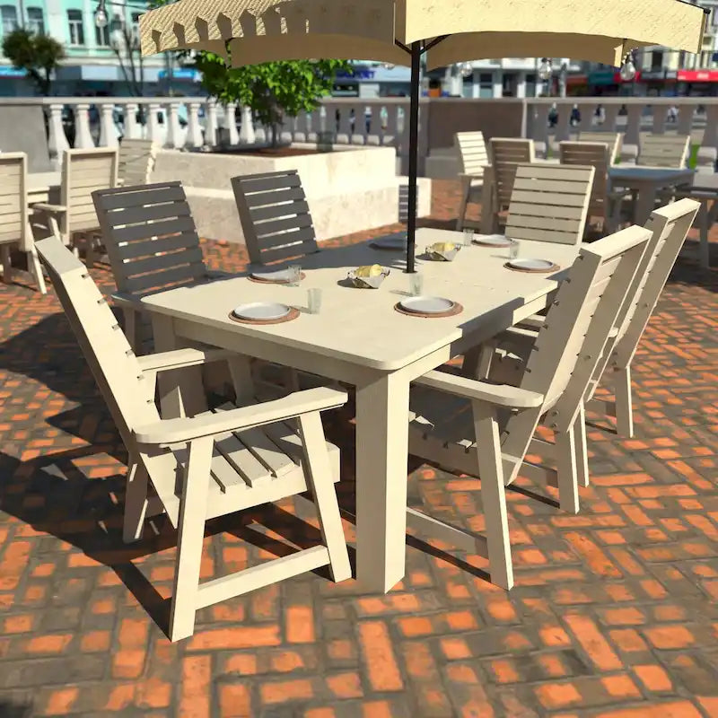 Conjunto de refeições exterior HIGHWOOD PROFESSIONAL de 7 peças, 42x72