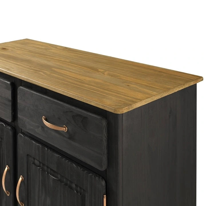 Credenza a buffet in legno verde