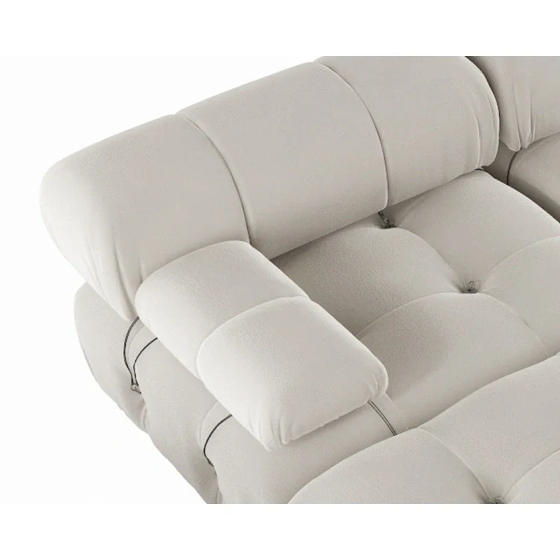 Canapé modulaire convertible 138, canapés en velours minimalistes en U