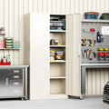 Armoire de rangement de garage de 71 po avec étagères, casier de cuisine et garde-manger, étagères réglables pour bureau, garage, maison et garde-manger