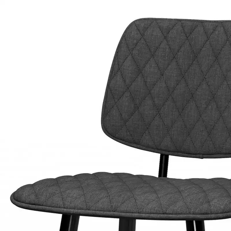 Set di 2 sgabelli da bar Skyla altezza bancone grigio antracite