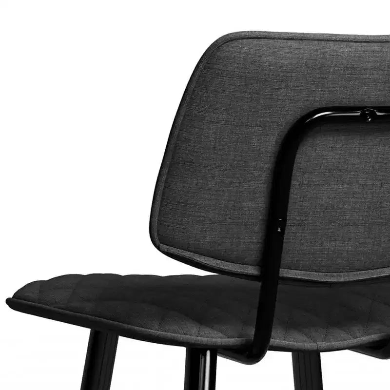 Set di 2 sgabelli da bar Skyla altezza bancone grigio antracite