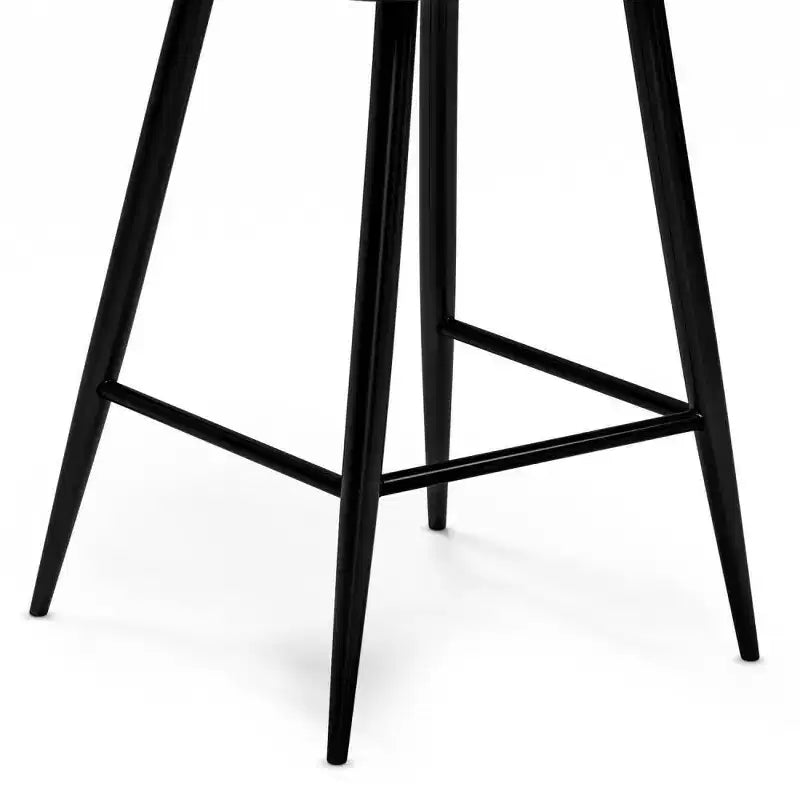 Set di 2 sgabelli da bar Skyla altezza bancone grigio antracite