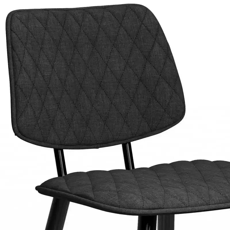Set di 2 sgabelli da bar Skyla altezza bancone grigio antracite