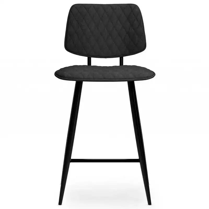 Set di 2 sgabelli da bar Skyla altezza bancone grigio antracite