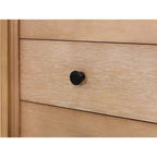 Libreria moderna ad arco in legno da 78" Collezione Laurel Marrone chiaro: Contenitore verticale, 3 cassetti
