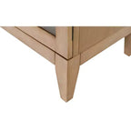 Libreria moderna ad arco in legno da 78" Collezione Laurel Marrone chiaro: Contenitore verticale, 3 cassetti