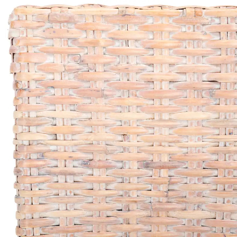 Set aus 2 Esszimmerstühlen aus natürlichem Flechtwerk, 19 B × 22 T × 41 H, Boho-Küstenstil
