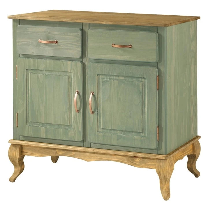 Credenza a buffet in legno verde