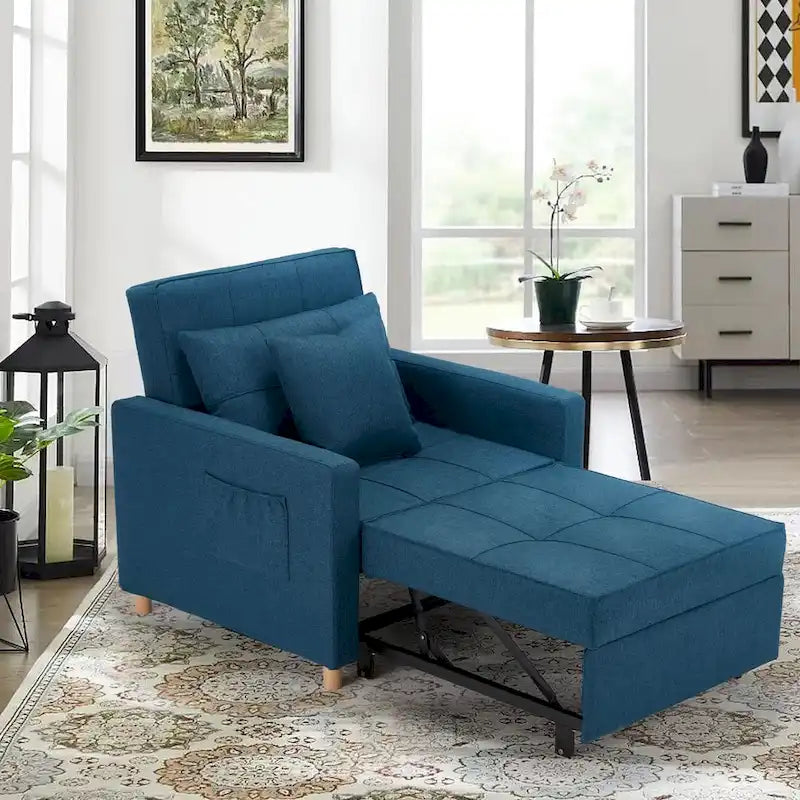 Poltrona-cama ajustável, convertível em 3 funções, várias cores, para 1 pessoa