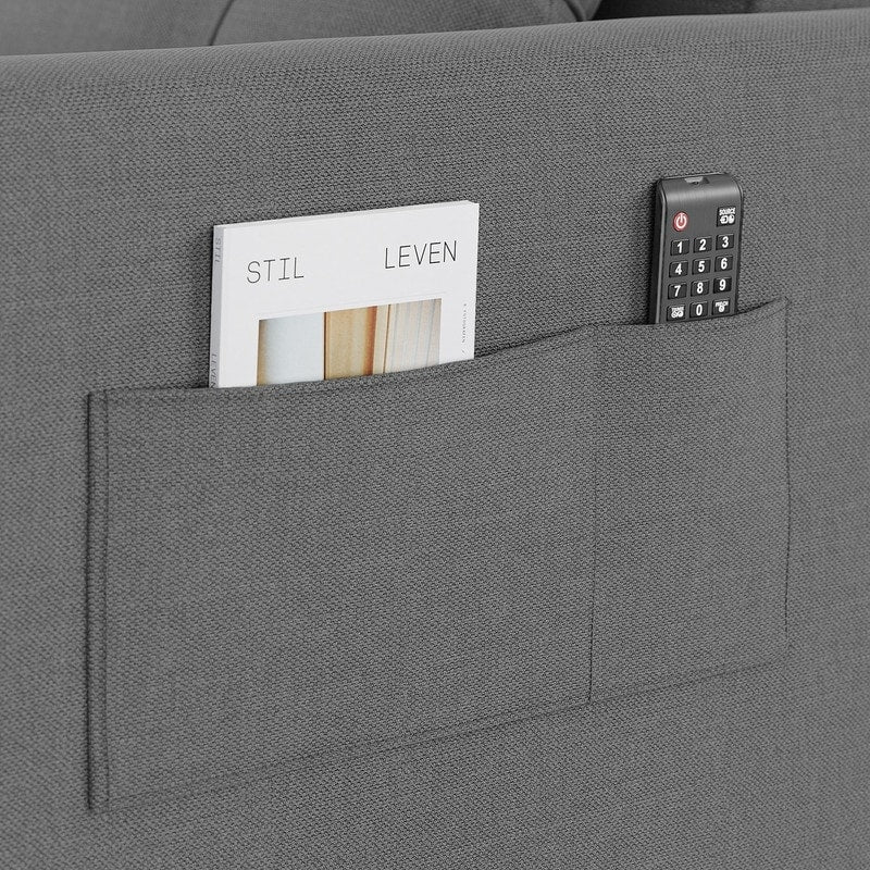 Sofá-cama ajustável 3 em 1, sofá-cadeira extraível, cama dobrável convertível para a sala de estar