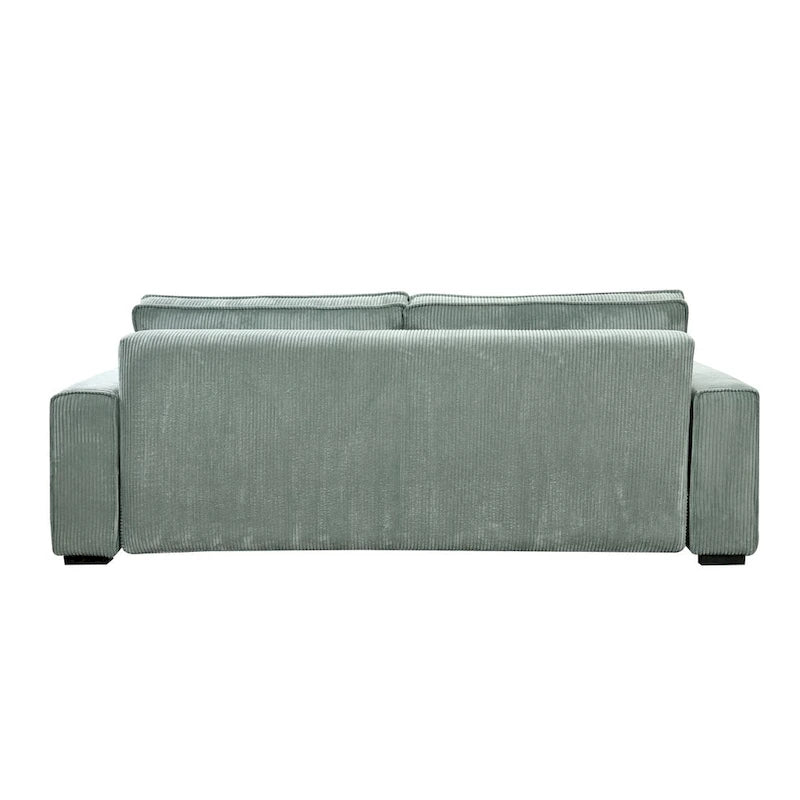 Sofá-cama grande Roomfitters com arrumação, sofá moderno de 3 lugares, sofá com encosto estofado para espaços pequenos