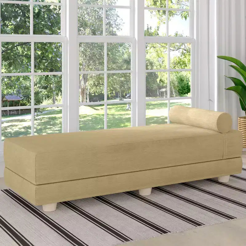 Letto da giorno / divano letto pieghevole matrimoniale - Microvelvet