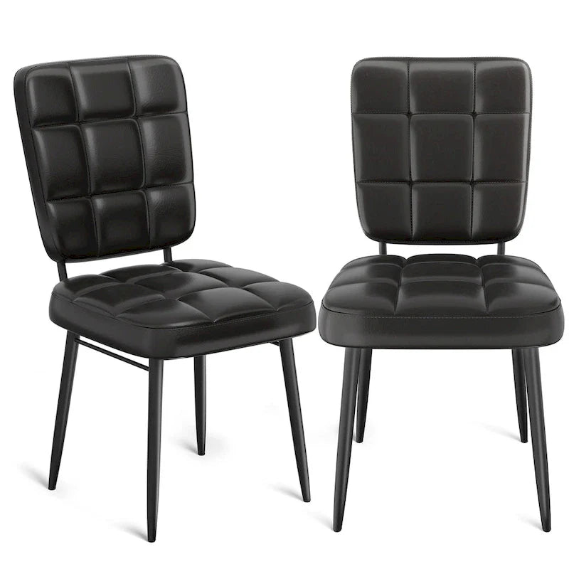 Chaises de salle à manger modernes, lot de 2/4/6/8, chaises de cuisine rembourrées avec coussin épais pour salle à manger