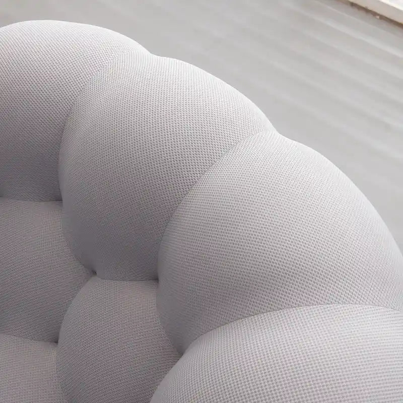 Sofá relax curvo Bubble de 2 lugares, em forma de favo de mel, com tecido têxtil 3D, para sala de estar, salão ou apartamento