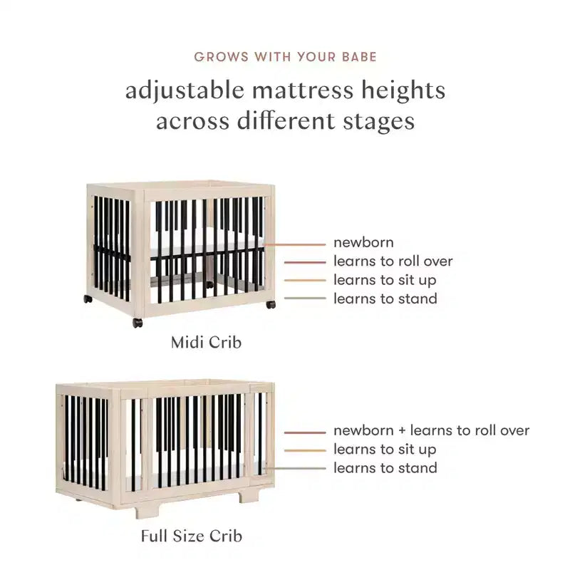 Berço convertível Babyletto Yuzu 8 em 1 com kits de conversão para todas as fases