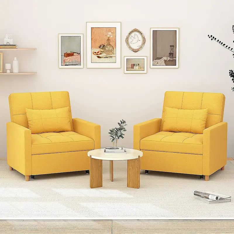 AECOJOY 3-in-1 slaapbankstoel met kussen en verstelbare rugleuning