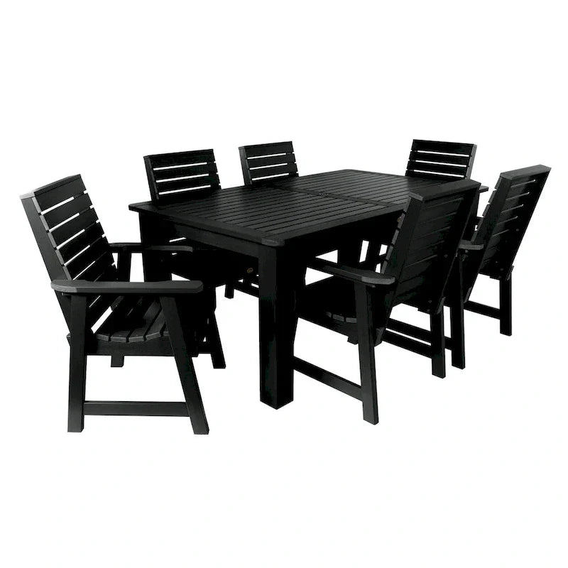 Conjunto de refeições exterior HIGHWOOD PROFESSIONAL de 7 peças, 42x72