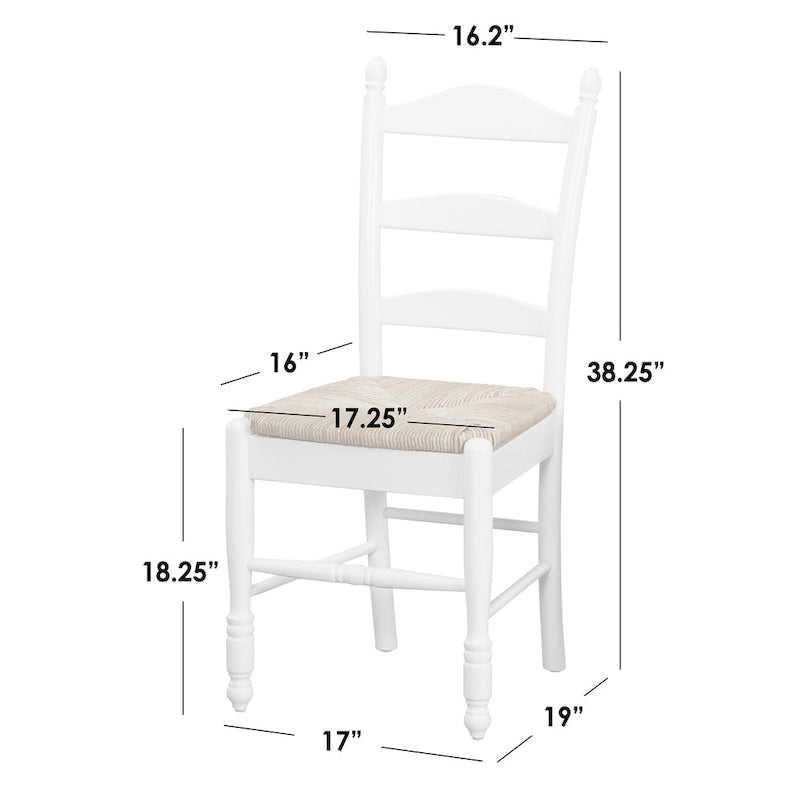 Chaise de salle à manger Jessie à dossier en échelle Simple Living (lot de 2)
