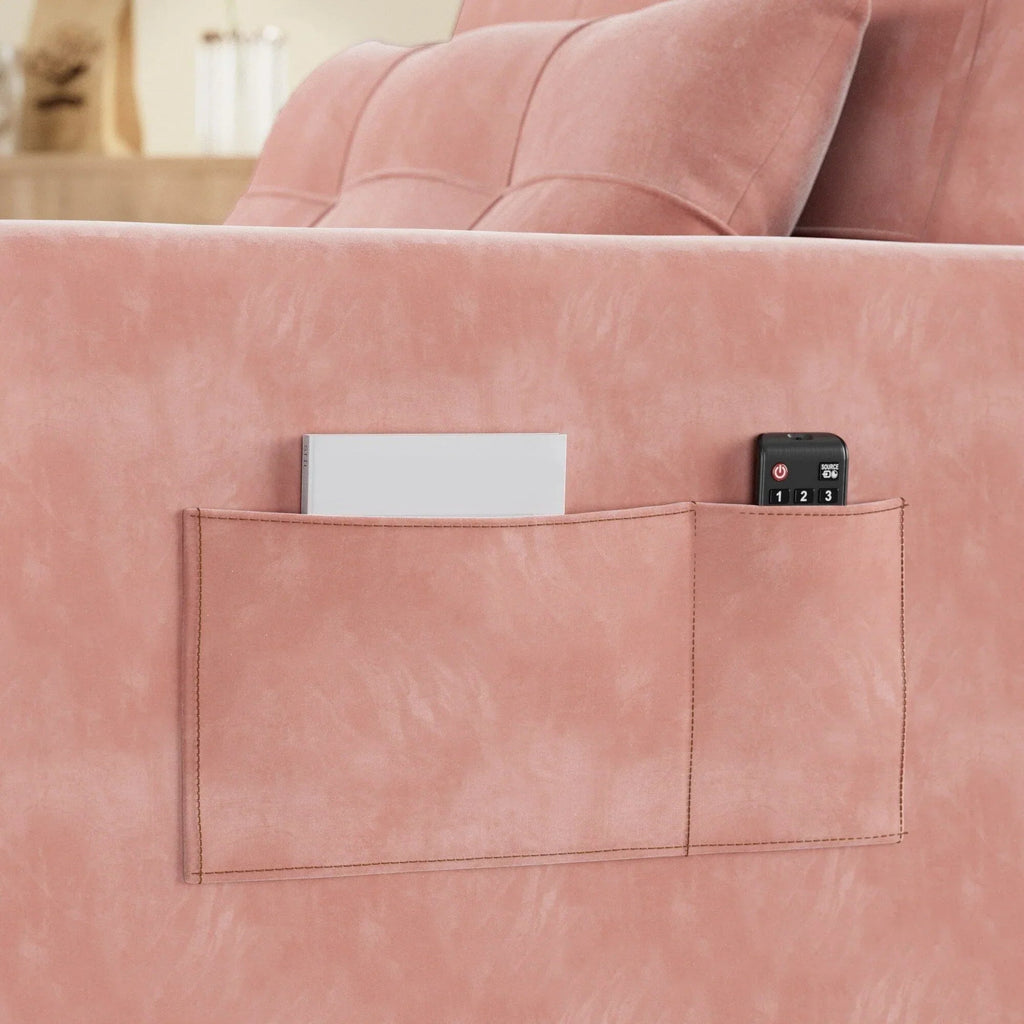 Sofá-cama ajustável 3 em 1, sofá-cadeira extraível, cama dobrável convertível para a sala de estar