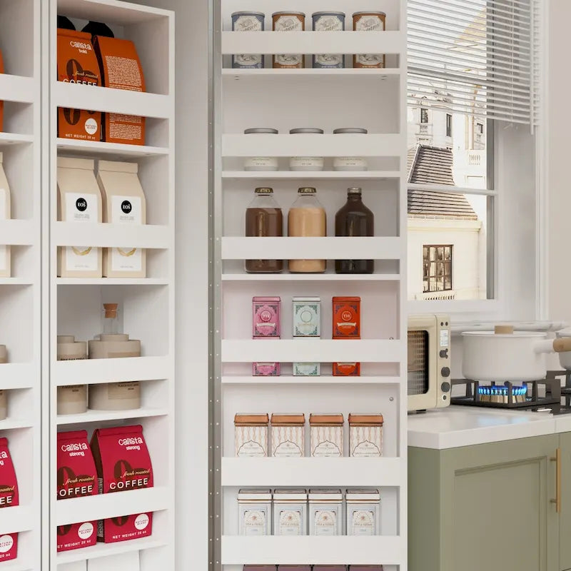 Vielseitiger Küchenorganizer: kompakter 31,5-Zoll-Schrank mit cleverem Stauraum