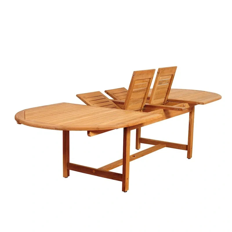 Amazonia Teak Sessa ausziehbares 13-teiliges Terrassen-Ess-Set – 13-teilig