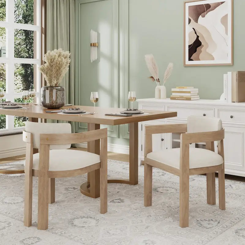 Conrad Sophisticated Modern Dining Chair With Armrest by Christopher Knight Home