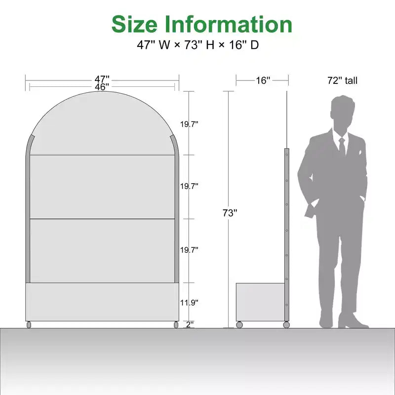 MAYEERTY floreira de ferro arqueada preta de 72x47 com treliça, conjunto de 3 peças, painel decorativo de jardim para pátio e varanda