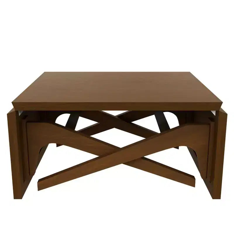 Table basse 2-en-1, table à manger extensible, table à hauteur réglable pour la maison et le bureau, gain de place - ModernLuxe