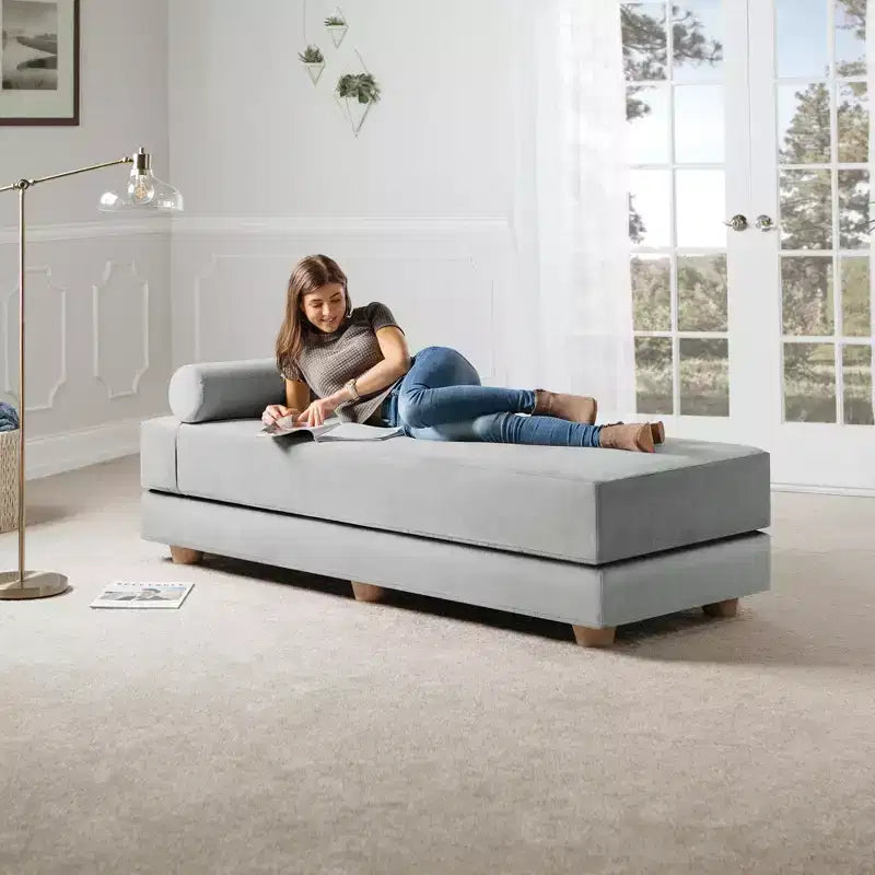 Letto da giorno / divano letto pieghevole matrimoniale - Microvelvet