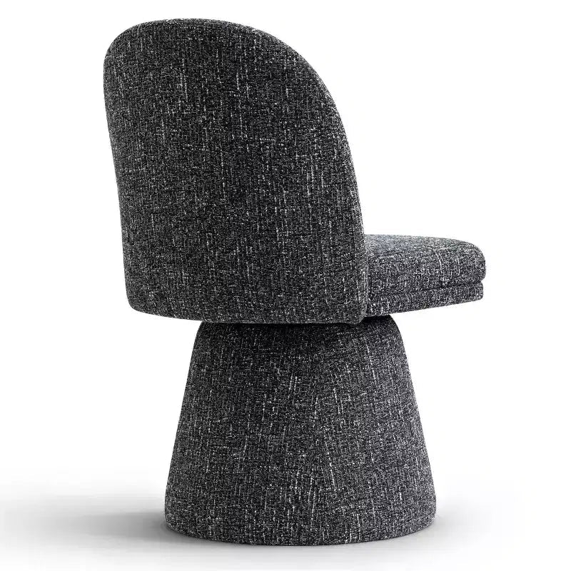 Sada 6 moderních otočných jídelních židlí bez područek s otočením o 360° a podstavcem ve stylu podstavce, elegantní akcentní židle do kuchyně, jídelny nebo kanceláře -Panipeachy