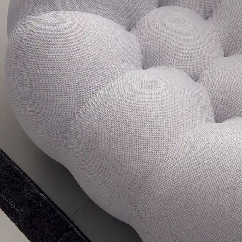 Sofá relax curvo Bubble de 2 lugares, em forma de favo de mel, com tecido têxtil 3D, para sala de estar, salão ou apartamento