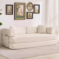 Sofá-cama convertível 5-em-1, sofá-cama modular de bombazina de 78.8 com estrutura robusta, futon multifunções para espaços pequenos, sala de estar e quarto de hóspedes
