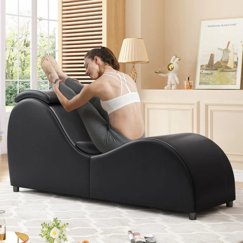 Chaise de yoga d’intérieur Mixoy, chaise longue de yoga incurvée pour s’étirer, faire de l’exercice et se détendre
