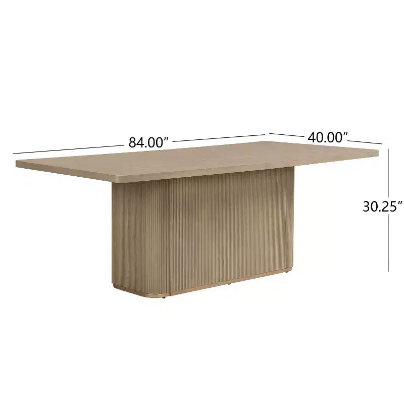 Conjunto de jantar moderno de madeira e metal Christopher Knight Home Yodsak com 7 peças e cadeiras giratórias a 180
