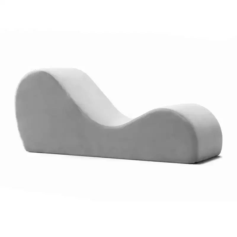 Espreguiçadeira elegante Avana para ioga - fabricada nos EUA - ideal para alongamentos, relaxamento, exercício e muito mais, 60D x 18W x 26H polegadas, cinzento-claro