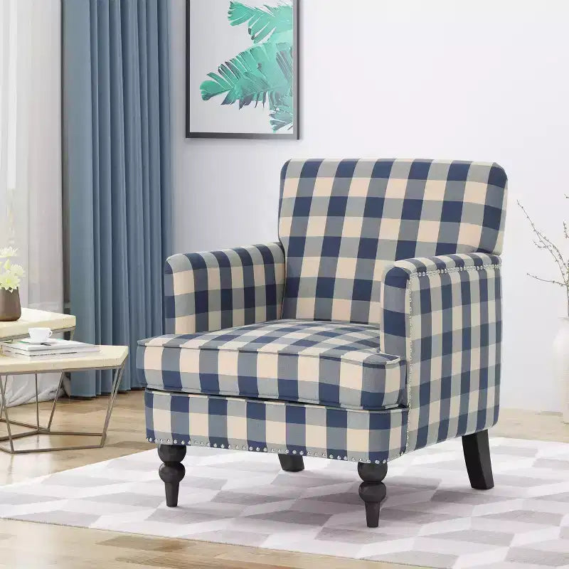 Christopher Knight Home Harrison moderner Clubsessel mit Stoffbezug und Nagelkopfverzierung