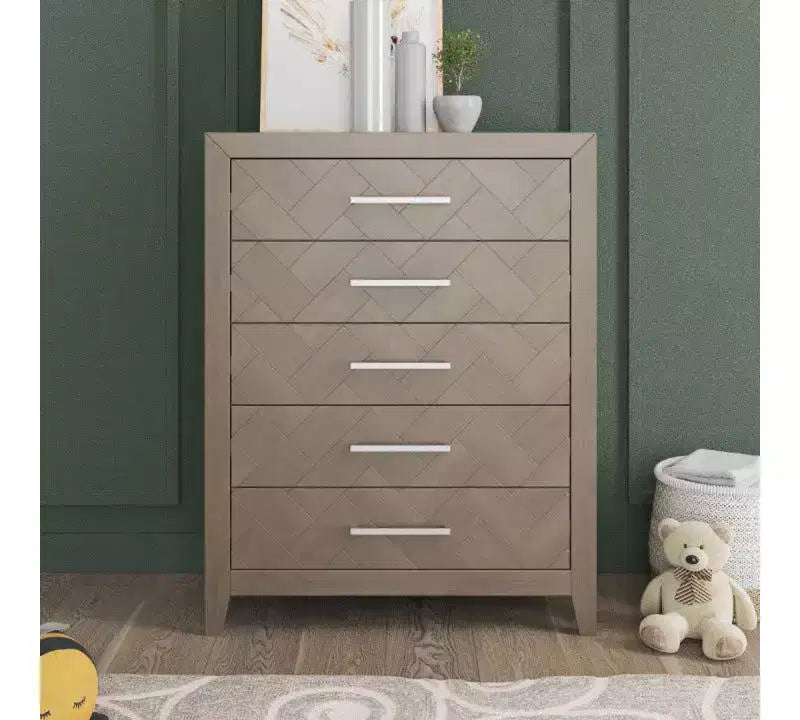 Zestaw mebli do pokoju dziecięcego Child Craft Kieran: łóżeczko, podwójna komoda i komoda z szufladami, 3 elementy, w tym łóżeczko z możliwością 4 konfiguracji, komoda i komoda z szufladami