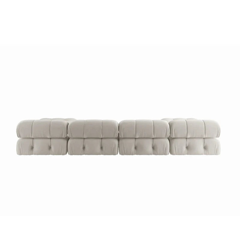 Canapé modulaire convertible 138, canapés en velours minimalistes en U