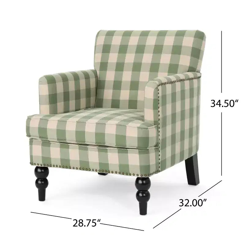Christopher Knight Home Harrison moderner Clubsessel mit Stoffbezug und Nagelkopfverzierung
