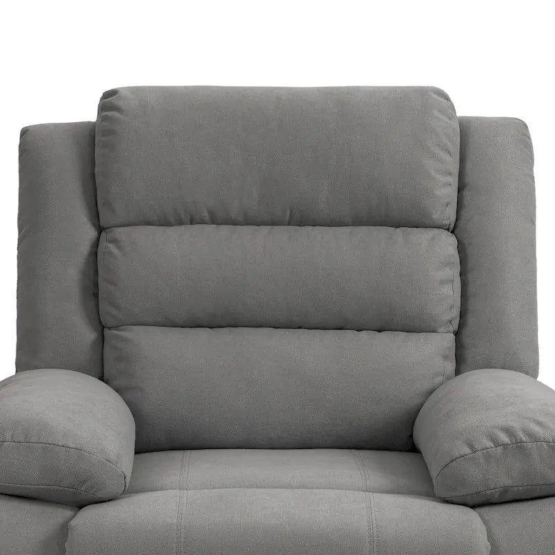 Ensemble de 2 fauteuils inclinables classiques et traditionnels à commande manuelle