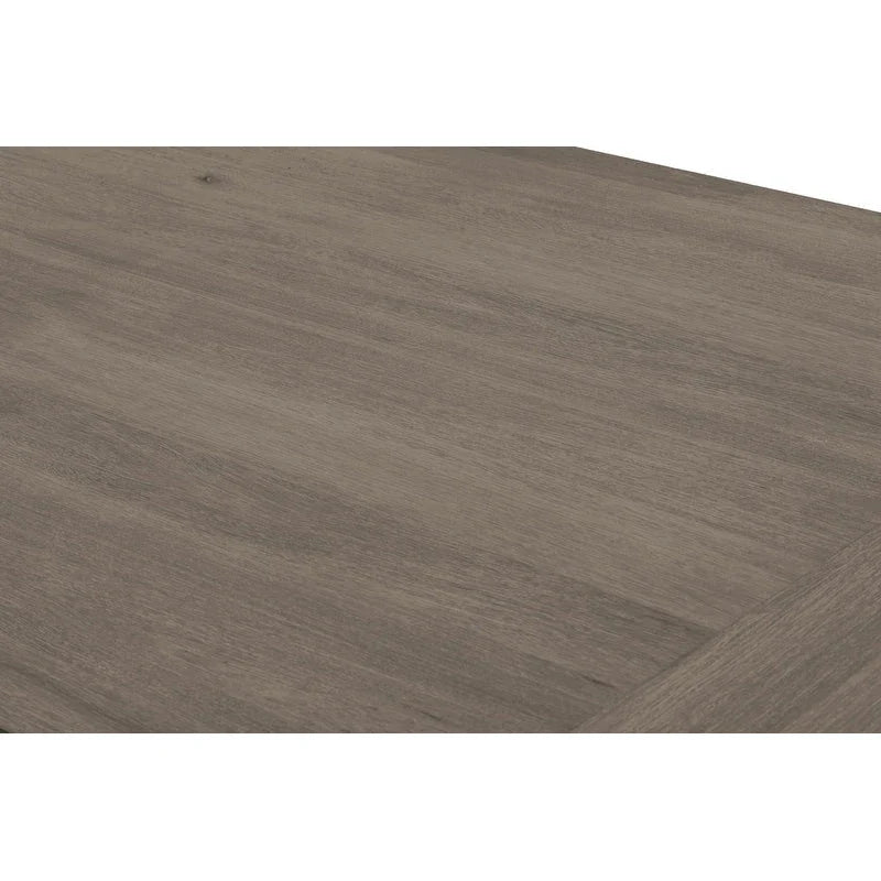 Set da pranzo rustico grigio allungabile Best Quality Furniture da 9 pezzi