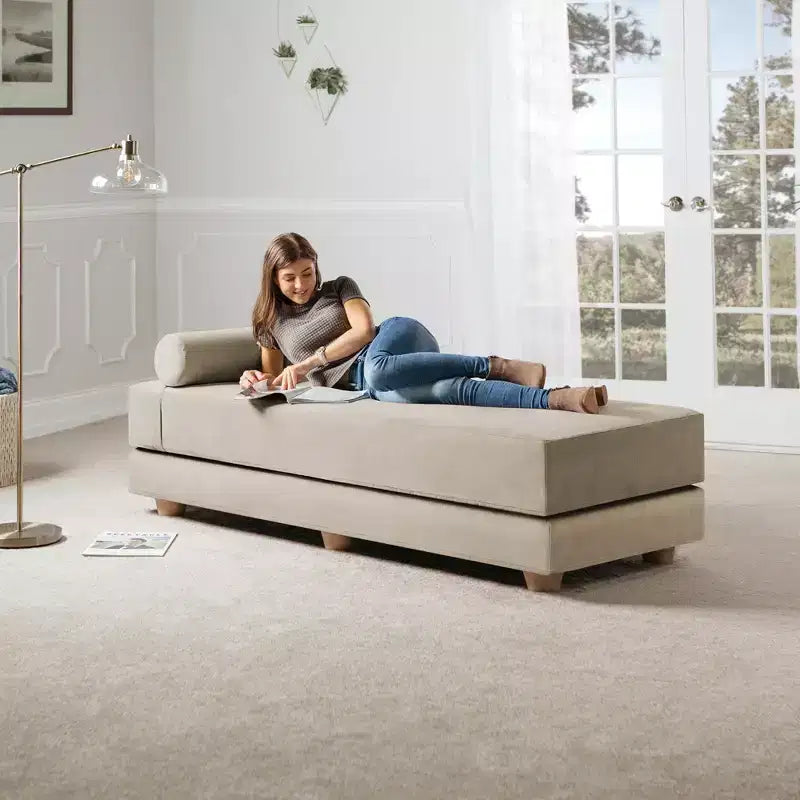 Letto da giorno / divano letto pieghevole matrimoniale - Microvelvet