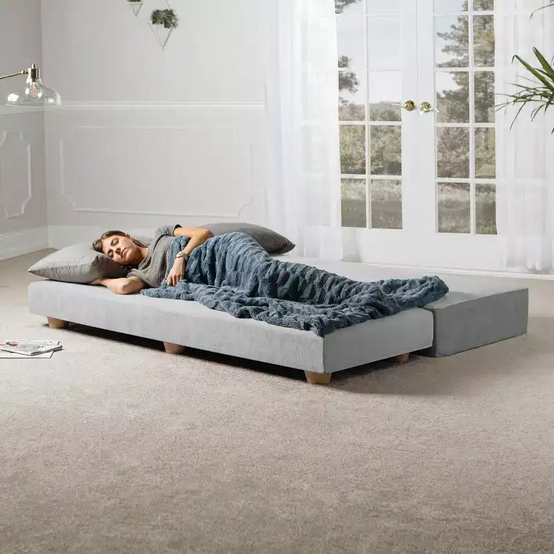Letto da giorno / divano letto pieghevole matrimoniale - Microvelvet