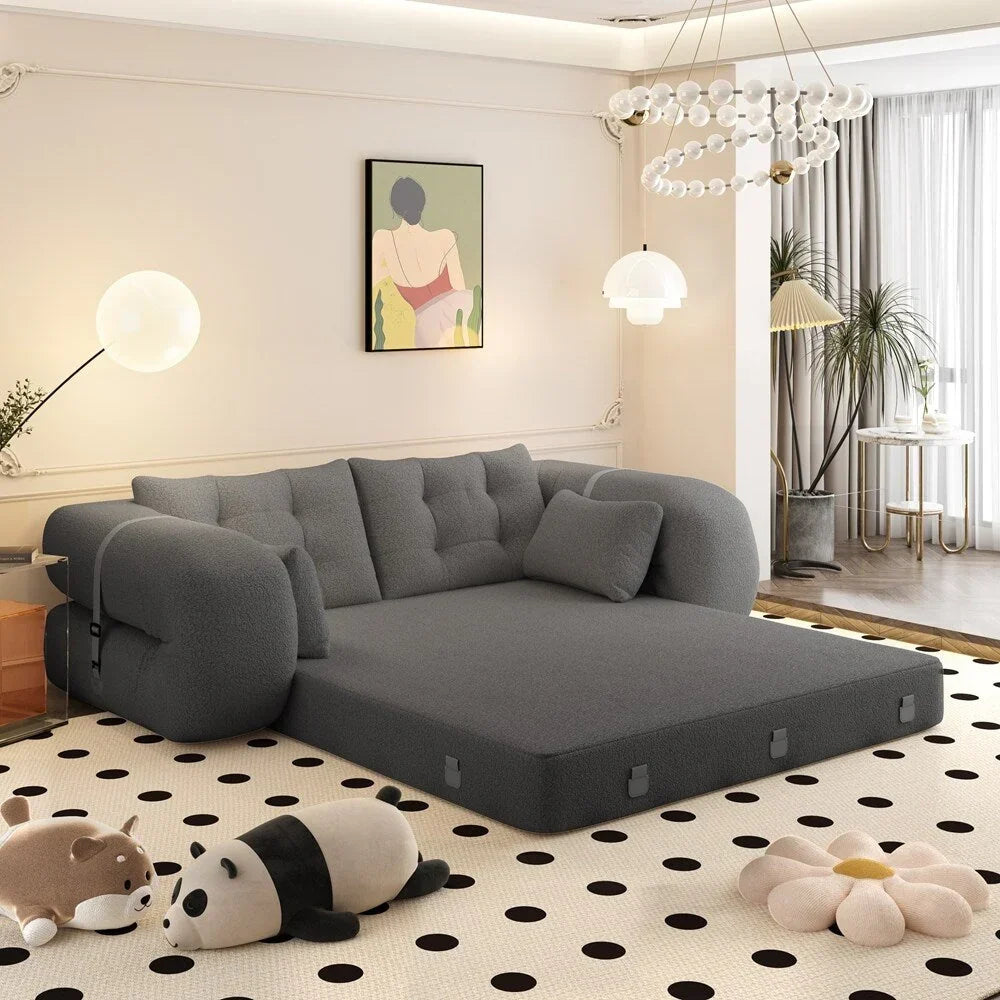 Divano letto pieghevole multifunzionale da 78,7 pollici