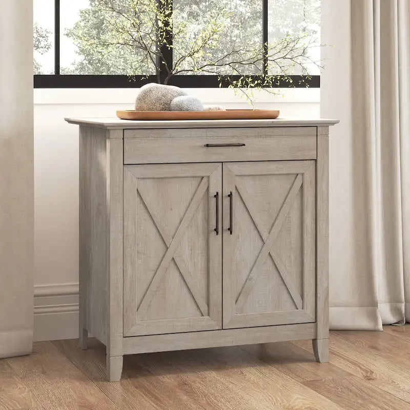 Bureau secrétaire Key West avec meuble de rangement, par Bush Furniture