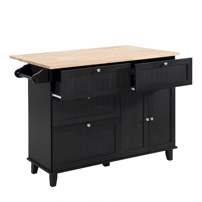 Conjunto de ilha de cozinha TOPMAX com aba rebatível e 2 lugares, conjunto de mesa de jantar com prateleira ajustável, gavetas e toalheiro