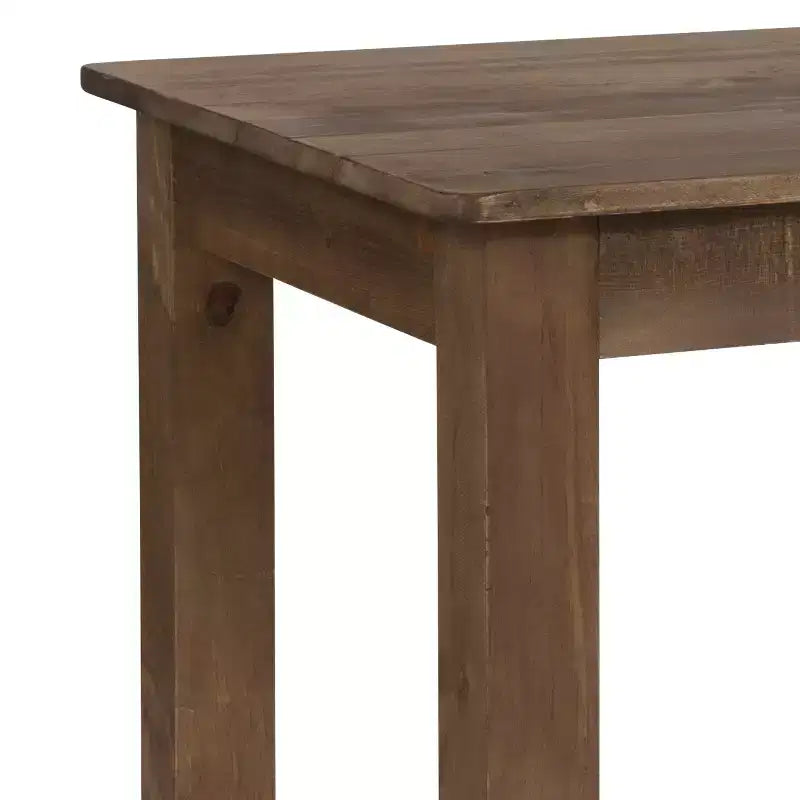 Tavolo da pranzo rettangolare in pino massello Flash Furniture, 46 x 30